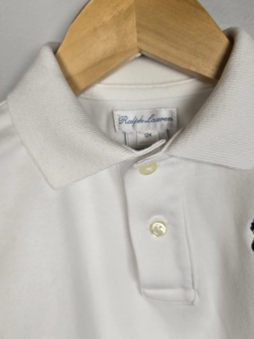 Ralph Lauren White Polo Shirt for Kids